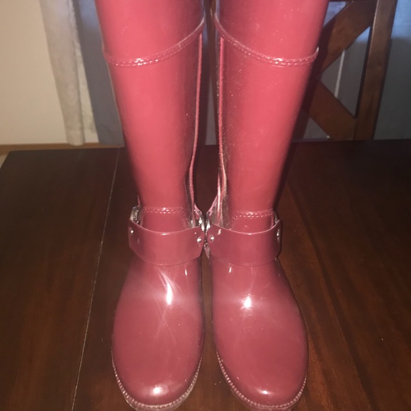 SOLD Michael Kors Fulton Harness Tall Rain Boots - Picture 3 of 3